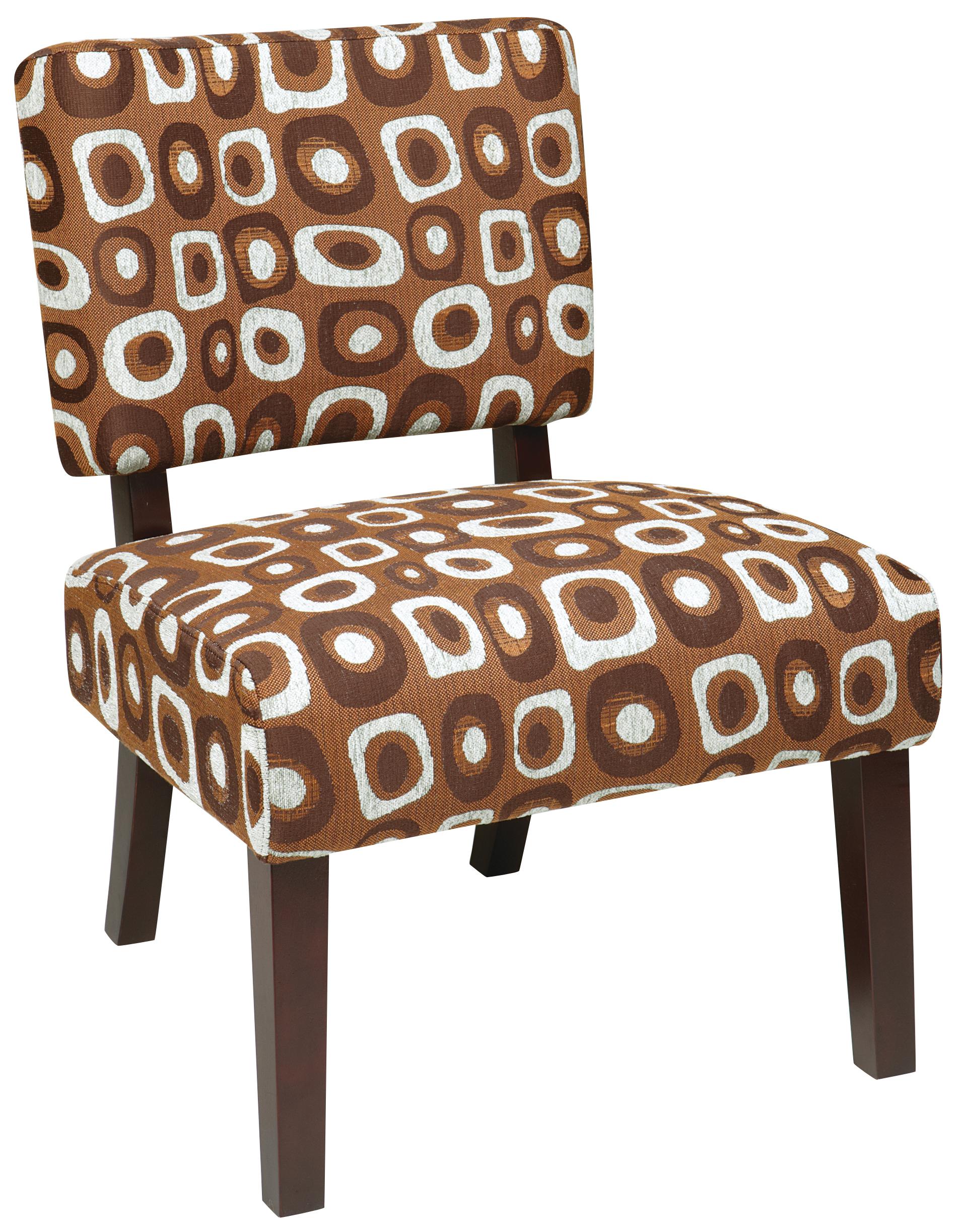 Accent Chairs JAST13 Jasmine Accent Chair w/ Exposed Wood Sadler's